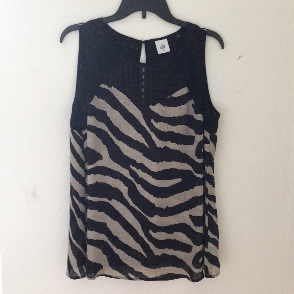 CAbi Animal Print Tank. Size M